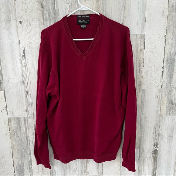 Eddie Bauer Other - Eddie Bauer Men’s 100% Cotton V-Neck Sweater Size XXL